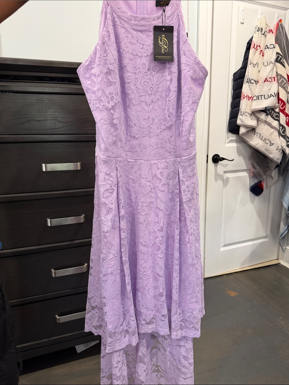 DressStar Girls Lavender Lace Dress Size XXXL NWT